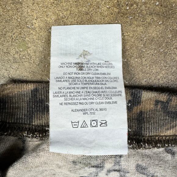 Mossy Oak‎ Shadow Branch Camo Long Sleeve T-Shirt Y2K Men’s Medium Vintage - Picture 7 of 10